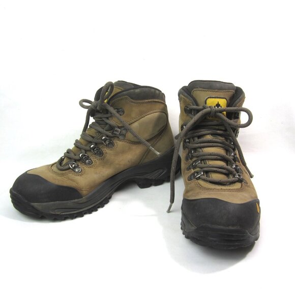 Vasque 8.5 Wide Wasatch Goretex Hiking Boots Vibram Soles GTX Leather Brown - Picture 1 of 10